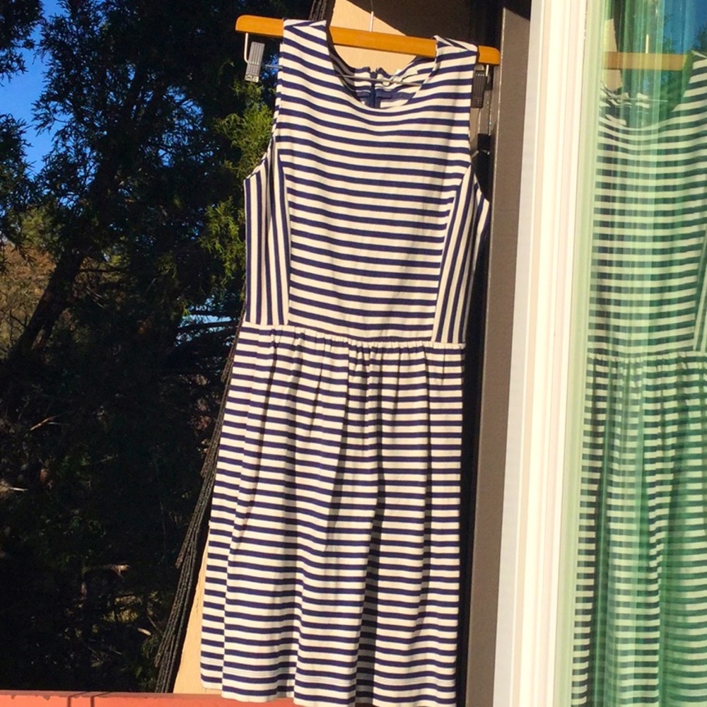 Madewell blue and white dress size xs
